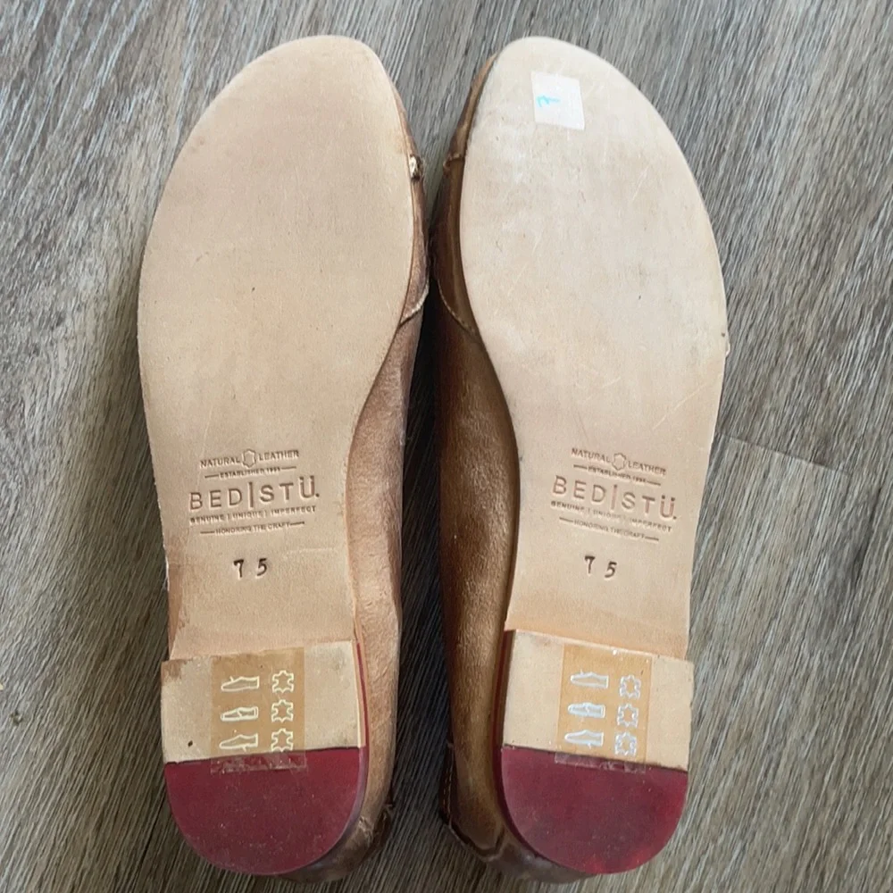 NEW Bed|Stu Leather Slides/Flats Size 7.5 - Picture 4 of 13